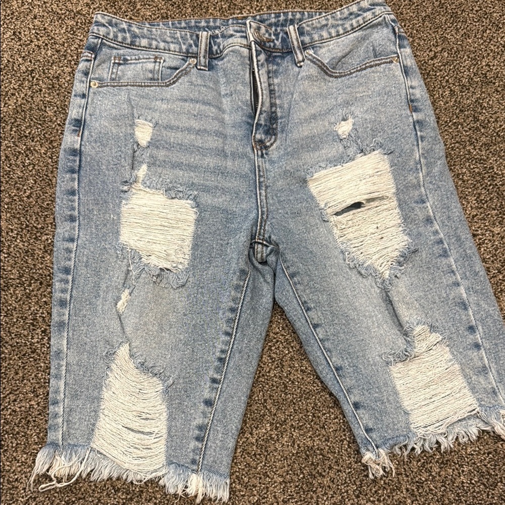Wild Fable Distressed Blue Jean Shorts